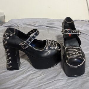 Demonia Charade 25 Platform Mary Janes